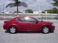 2008 Inferno Red Crystal Pearl Dodge Avenger SE  photo #7