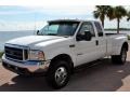 2001 Oxford White Ford F350 Super Duty Lariat SuperCab 4x4  photo #1