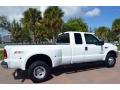 2001 Oxford White Ford F350 Super Duty Lariat SuperCab 4x4  photo #7