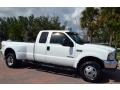 2001 Oxford White Ford F350 Super Duty Lariat SuperCab 4x4  photo #8