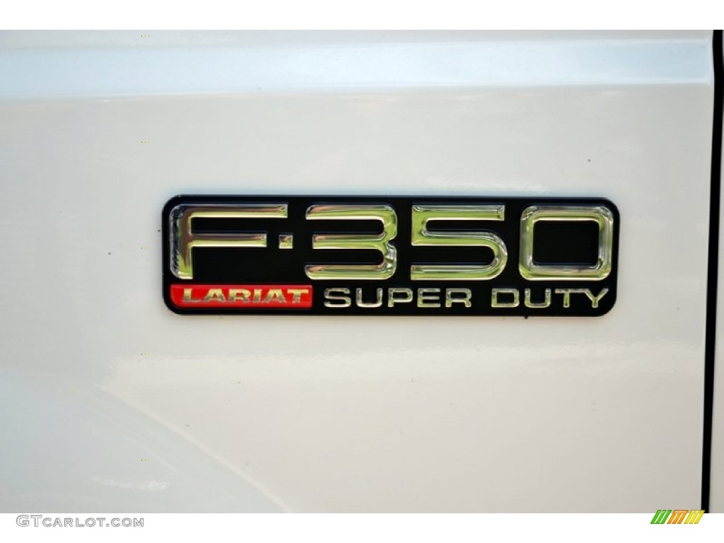 2001 Ford F350 Super Duty Lariat SuperCab 4x4 Marks and Logos Photo #71781879