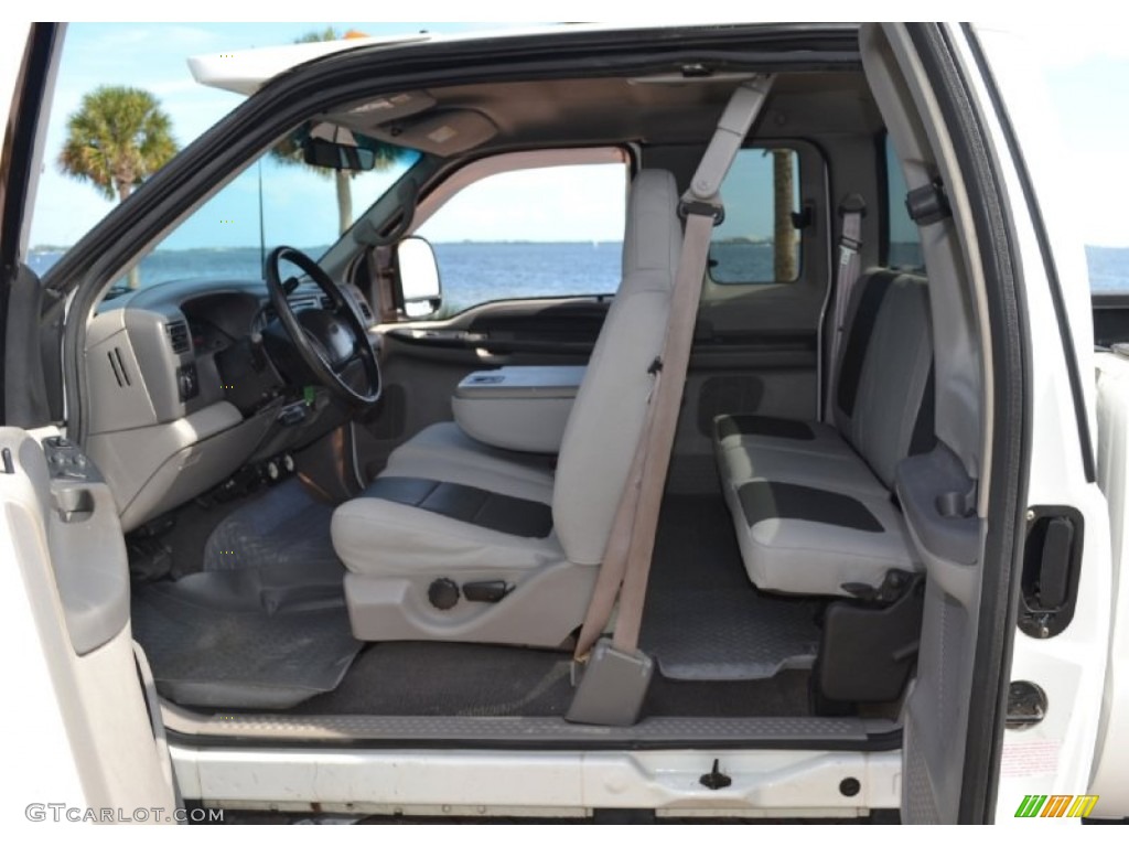 Medium Graphite Interior 2001 Ford F350 Super Duty Lariat SuperCab 4x4 Photo #71781906