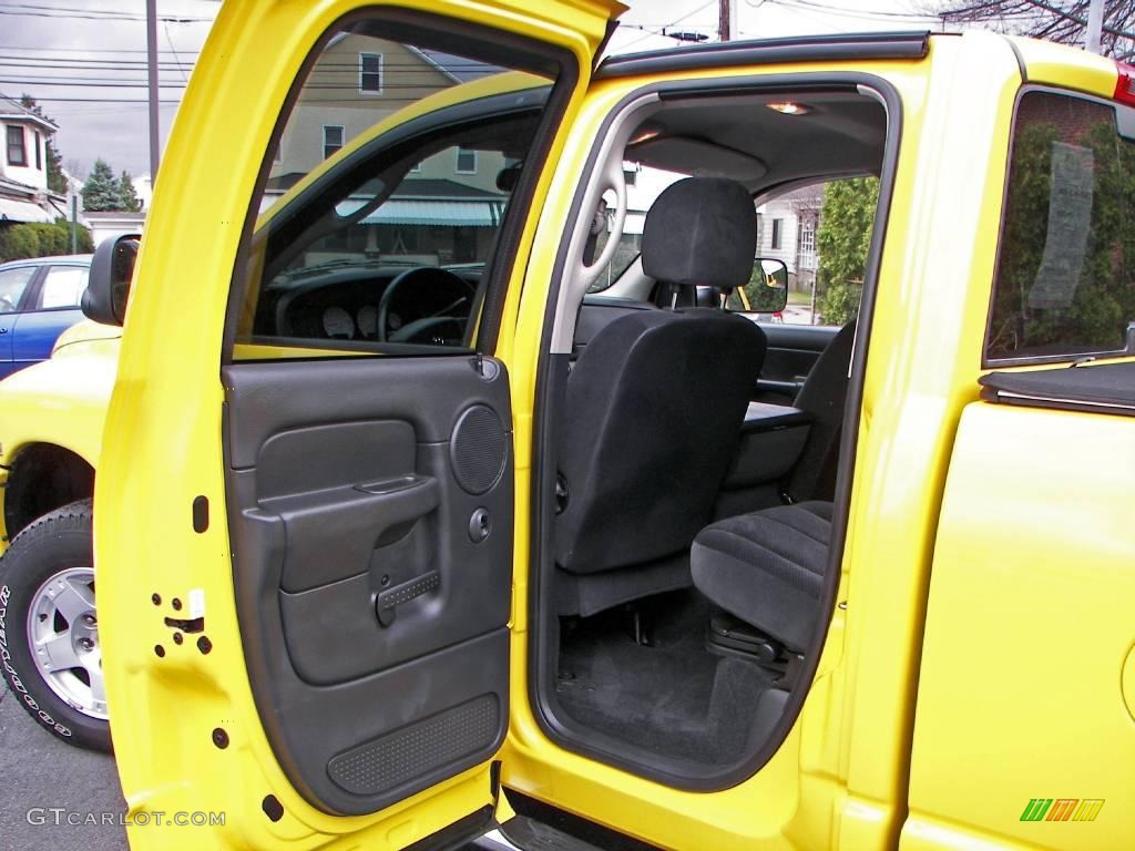 2005 Ram 1500 SLT Quad Cab 4x4 - Solar Yellow / Dark Slate Gray photo #14