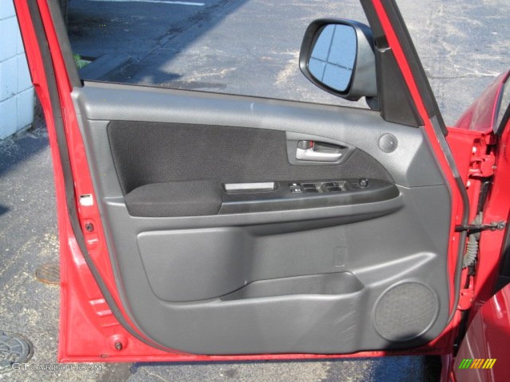 2010 Suzuki SX4 Crossover Technology AWD Black Door Panel Photo #71786107