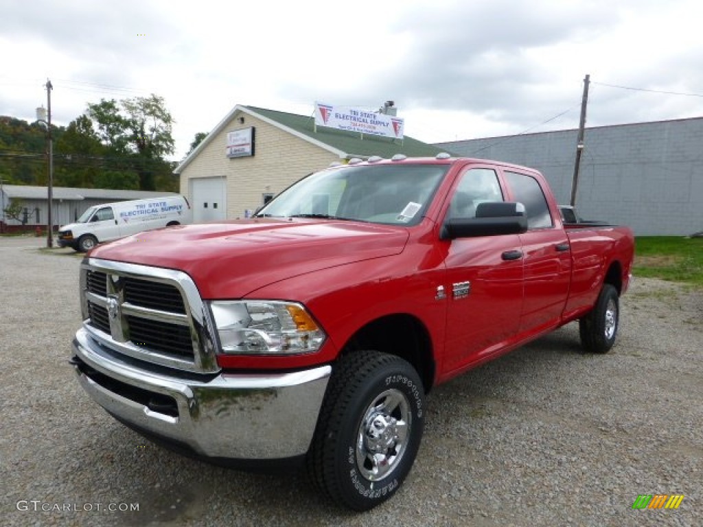 Flame Red Dodge Ram 3500 HD