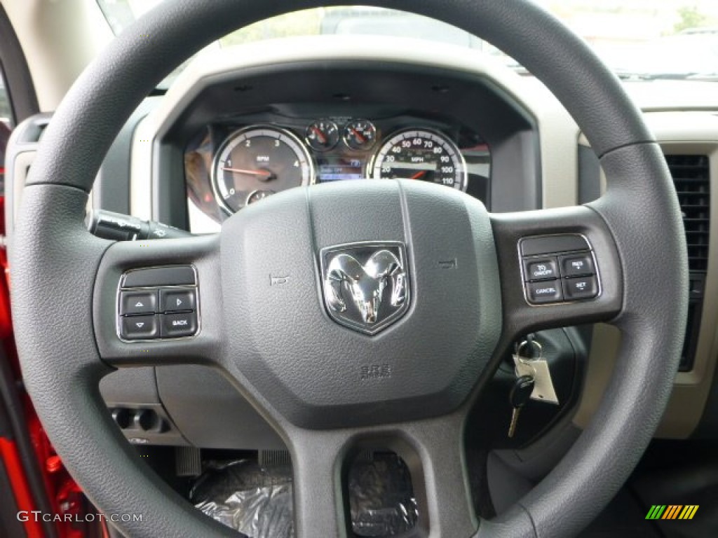 2012 Dodge Ram 3500 HD ST Crew Cab 4x4 Dark Slate/Medium Graystone Steering Wheel Photo #71787282