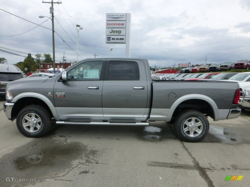 2012 Ram 2500 HD Laramie Crew Cab 4x4 - Mineral Gray Metallic / Dark Slate photo #2