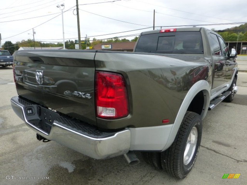 Sagebrush Pearl 2012 Dodge Ram 3500 HD Laramie Crew Cab 4x4 Dually Exterior Photo #71788536