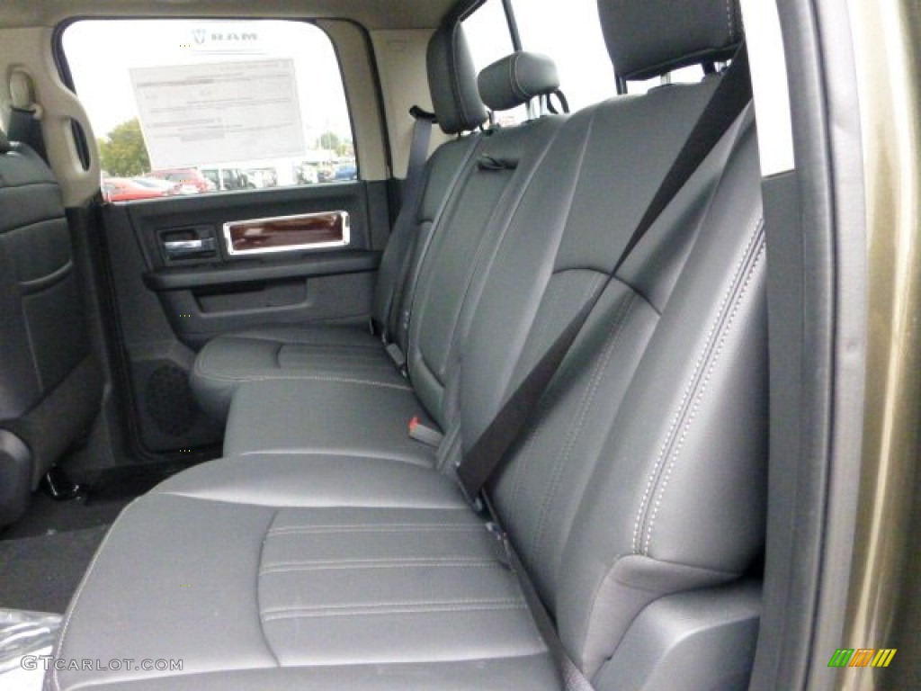 2012 Dodge Ram 3500 HD Laramie Crew Cab 4x4 Dually Rear Seat Photo #71788599