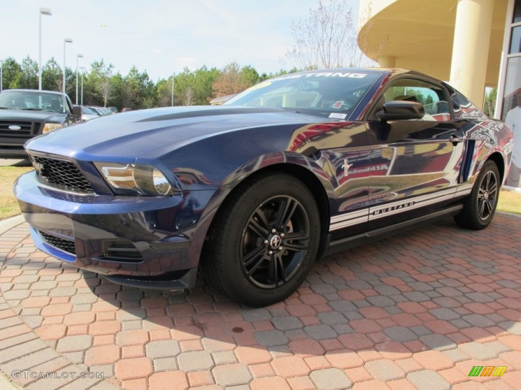 2010 Mustang V6 Premium Coupe - Kona Blue Metallic / Saddle photo #1