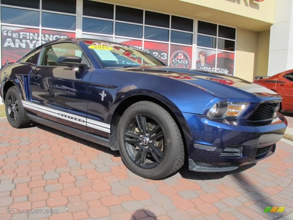 Kona Blue Metallic 2010 Ford Mustang V6 Premium Coupe Exterior Photo #71788653