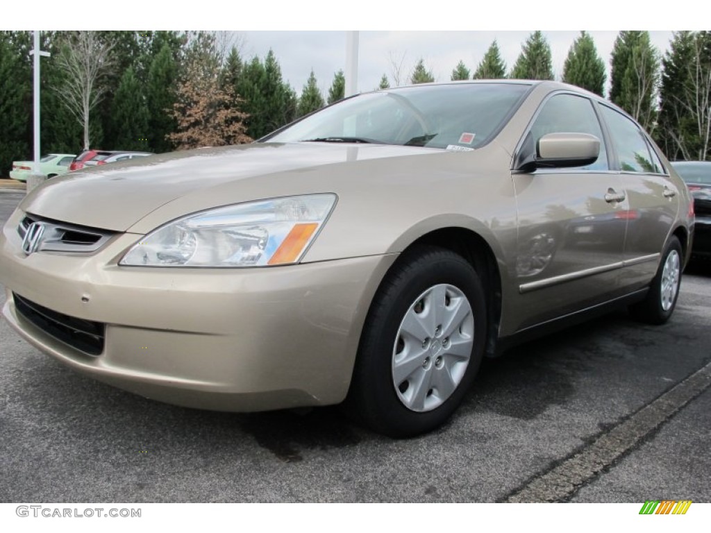 2003 Accord LX Sedan - Desert Mist Metallic / Ivory photo #1