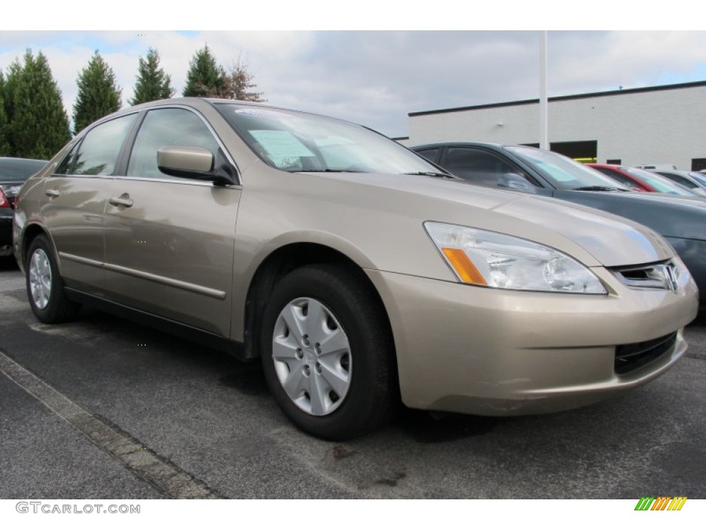 2003 Accord LX Sedan - Desert Mist Metallic / Ivory photo #4