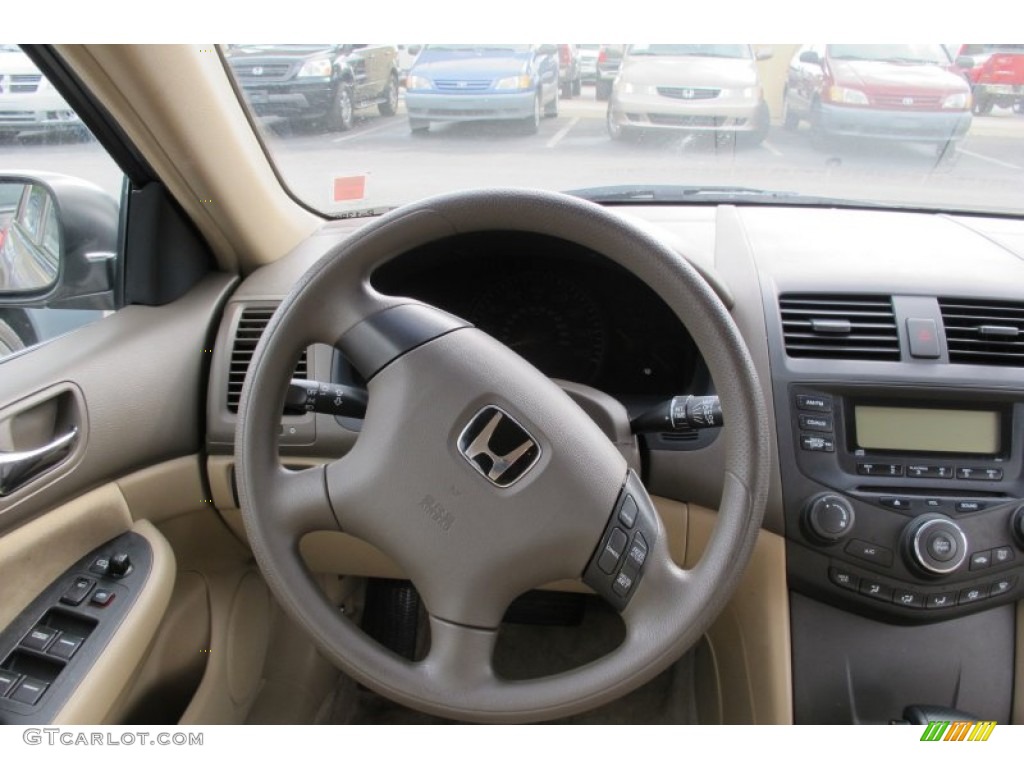 2003 Accord LX Sedan - Desert Mist Metallic / Ivory photo #13
