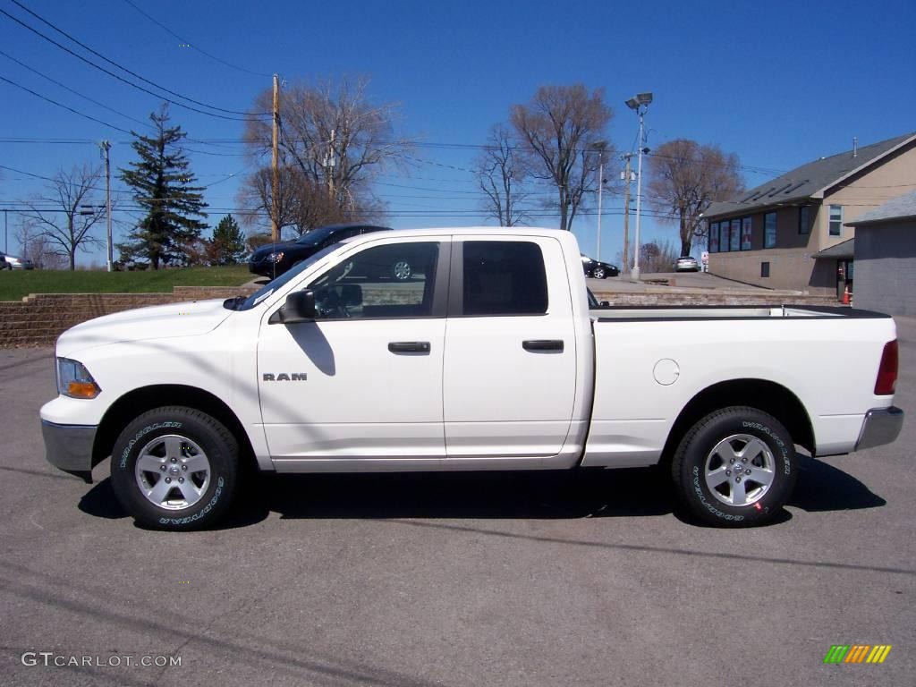 2009 Ram 1500 SLT Quad Cab 4x4 - Stone White / Dark Slate/Medium Graystone photo #10