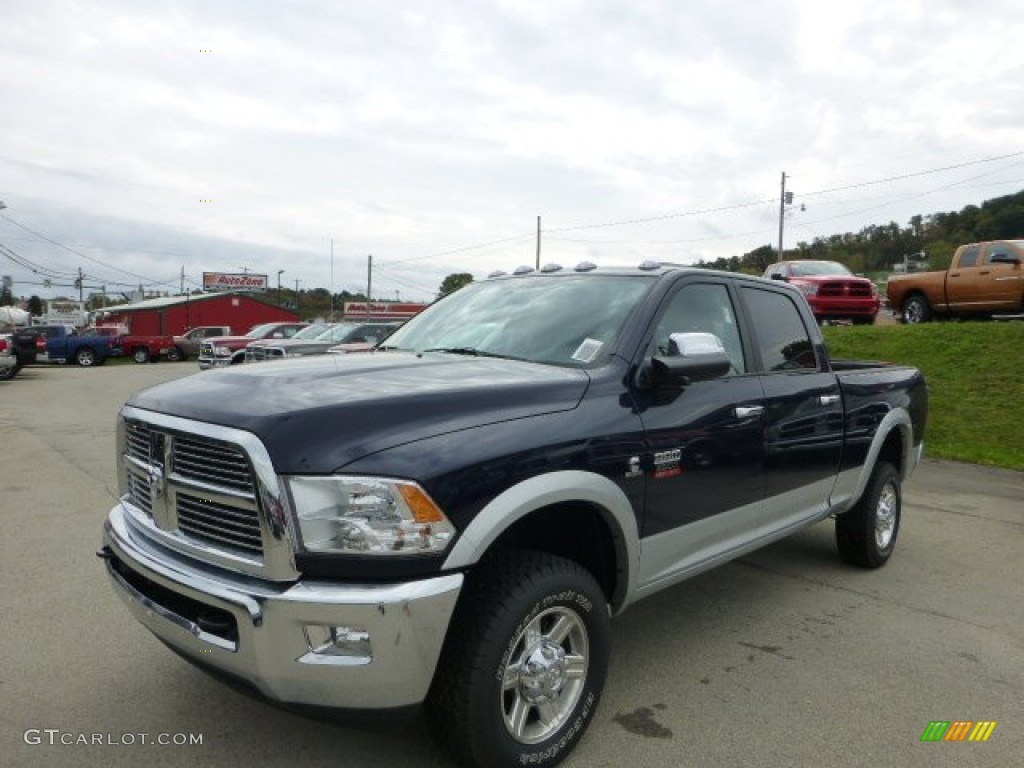 2012 Ram 2500 HD Laramie Crew Cab 4x4 - True Blue Pearl / Light Pebble Beige/Bark Brown photo #1