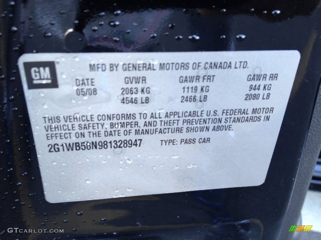 2008 Impala LS - Black / Ebony Black photo #11