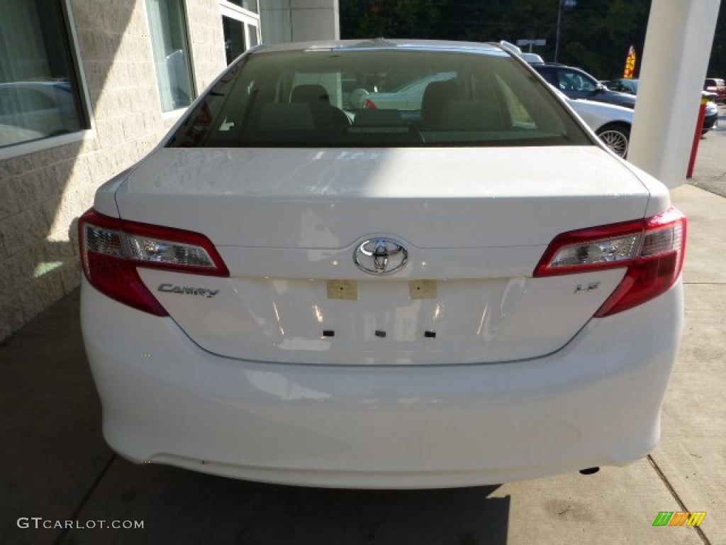 2012 Camry LE - Super White / Ash photo #3