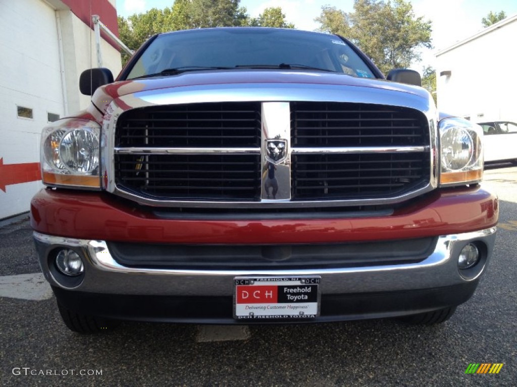 2006 Ram 1500 SLT Quad Cab 4x4 - Inferno Red Crystal Pearl / Medium Slate Gray photo #2