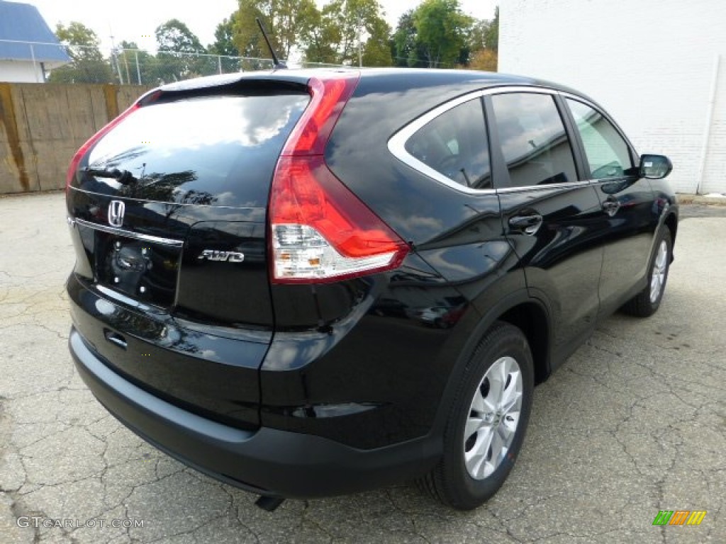 2013 CR-V EX AWD - Crystal Black Pearl / Black photo #4