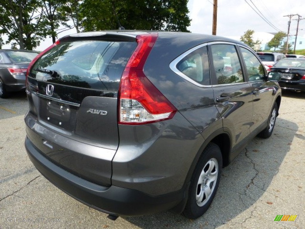 2012 CR-V LX 4WD - Polished Metal Metallic / Gray photo #4