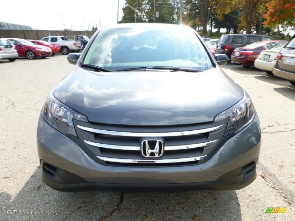2012 CR-V LX 4WD - Polished Metal Metallic / Gray photo #7