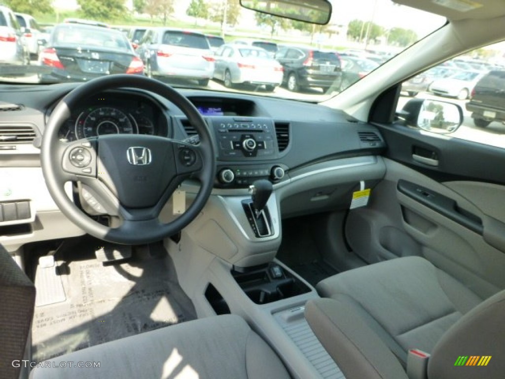 2012 CR-V LX 4WD - Polished Metal Metallic / Gray photo #12