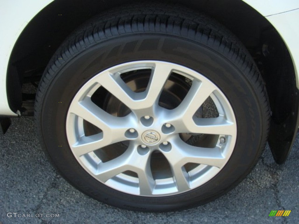 2011 Rogue SL AWD - Pearl White / Black photo #14