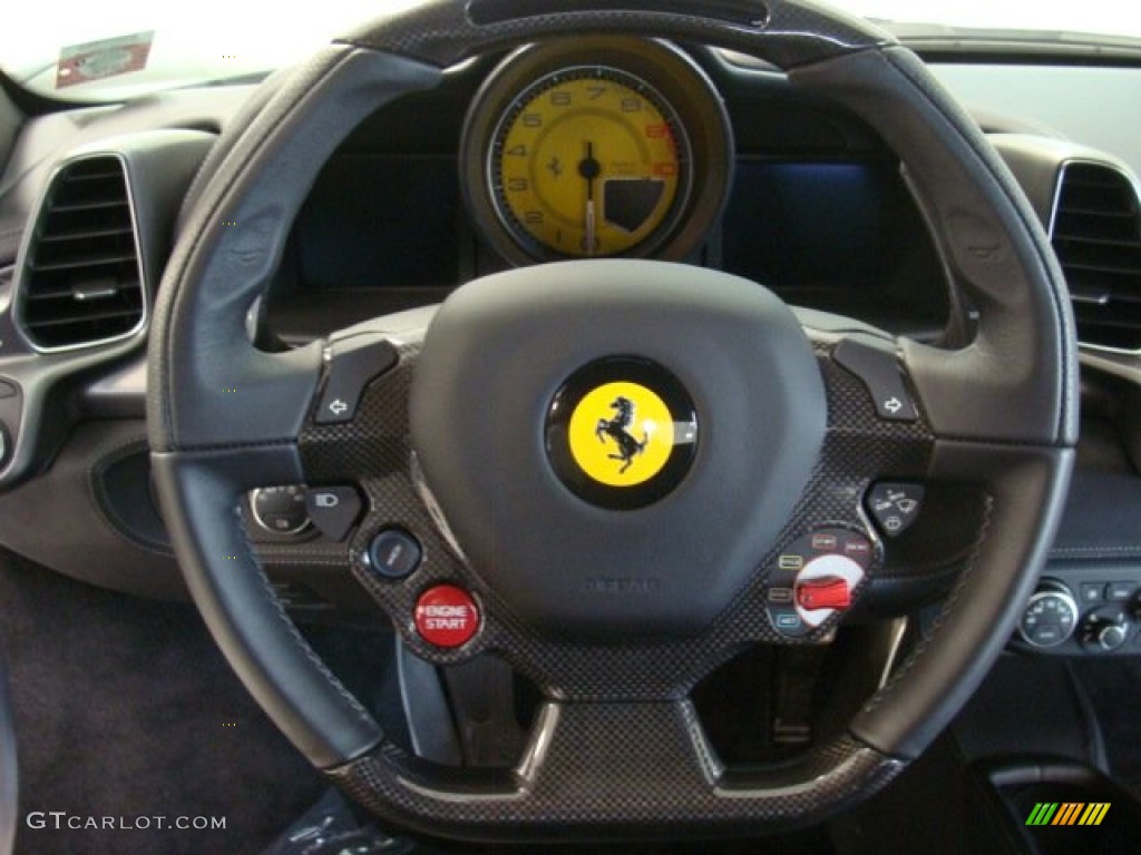 2011 Ferrari 458 Italia Nero (Black) Steering Wheel Photo #71795840