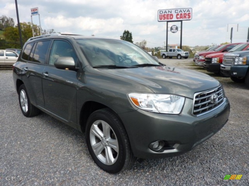 2009 Highlander Limited 4WD - Cypress Green Pearl / Sand Beige photo #1