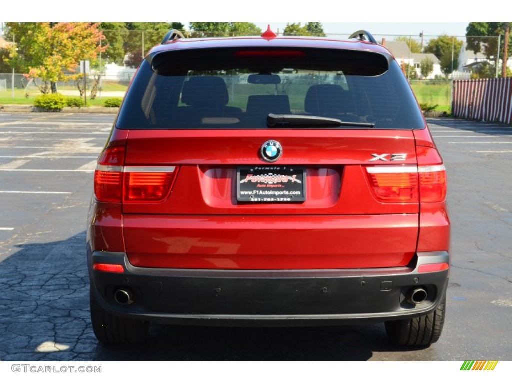 2009 X5 xDrive30i - Vermillion Red Metallic / Sand Beige Nevada Leather photo #6