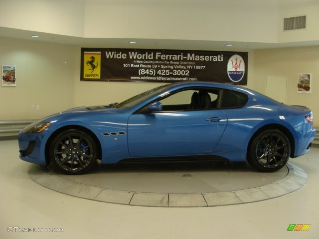 Blu Sofisticato (Sport Blue Metallic) 2013 Maserati GranTurismo Sport Coupe Exterior Photo #71796051