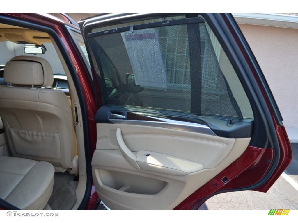 2009 X5 xDrive30i - Vermillion Red Metallic / Sand Beige Nevada Leather photo #23