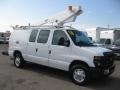 2010 Oxford White Ford E Series Van E350 XL Commericial Bucket  photo #1