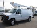 2010 Oxford White Ford E Series Van E350 XL Commericial Bucket  photo #3