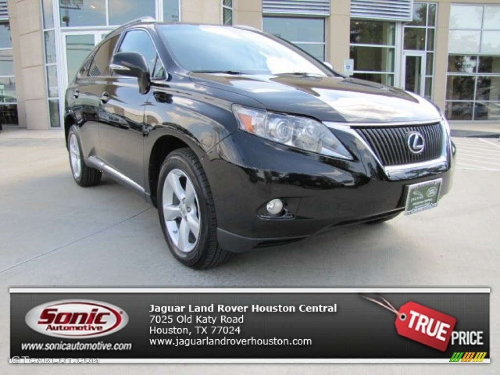 2010 RX 350 AWD - Black Sapphire Pearl / Black/Brown Walnut photo #1