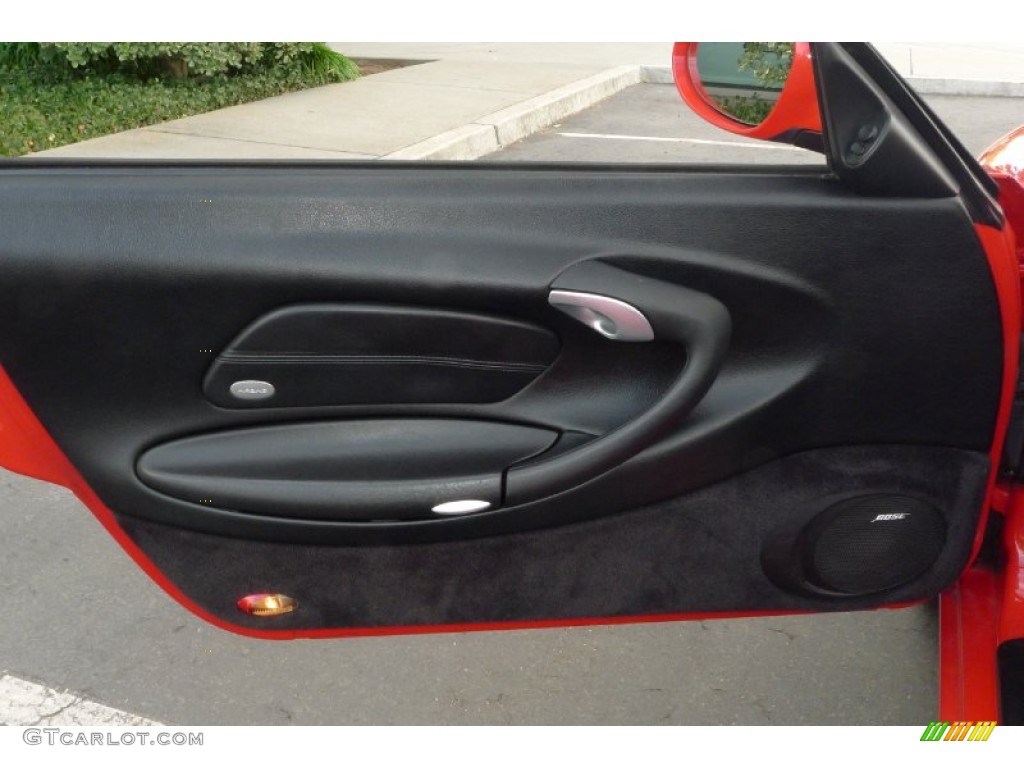 2003 Porsche 911 Carrera Cabriolet Black Door Panel Photo #71796625