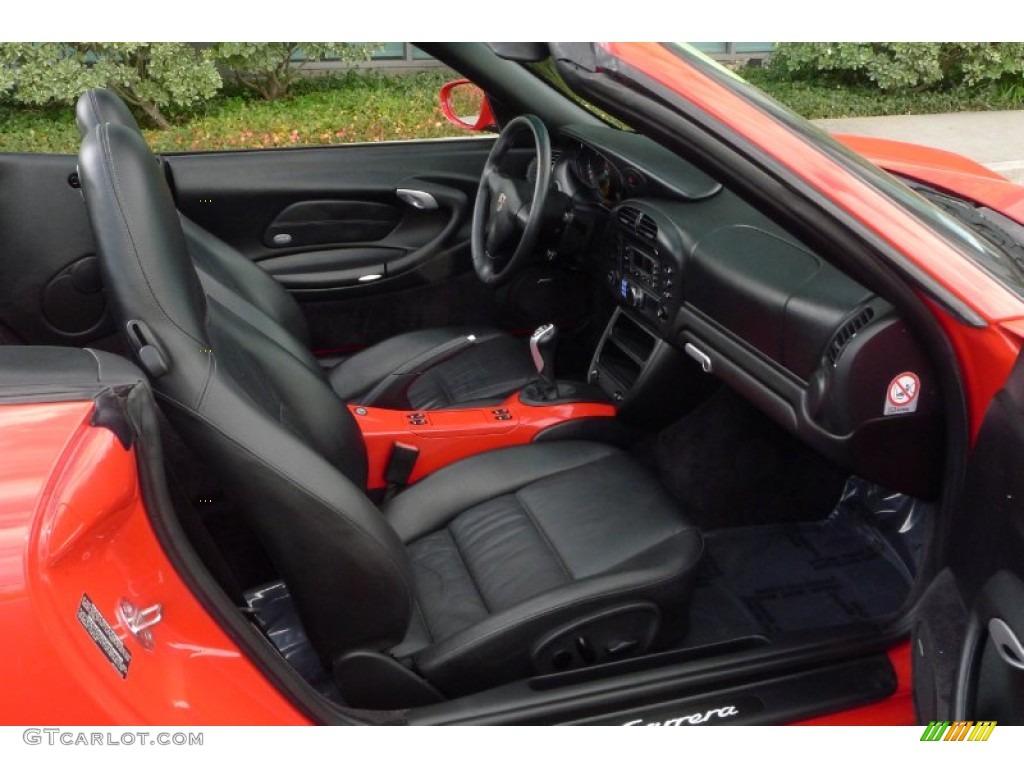 Black Interior 2003 Porsche 911 Carrera Cabriolet Photo #71796634