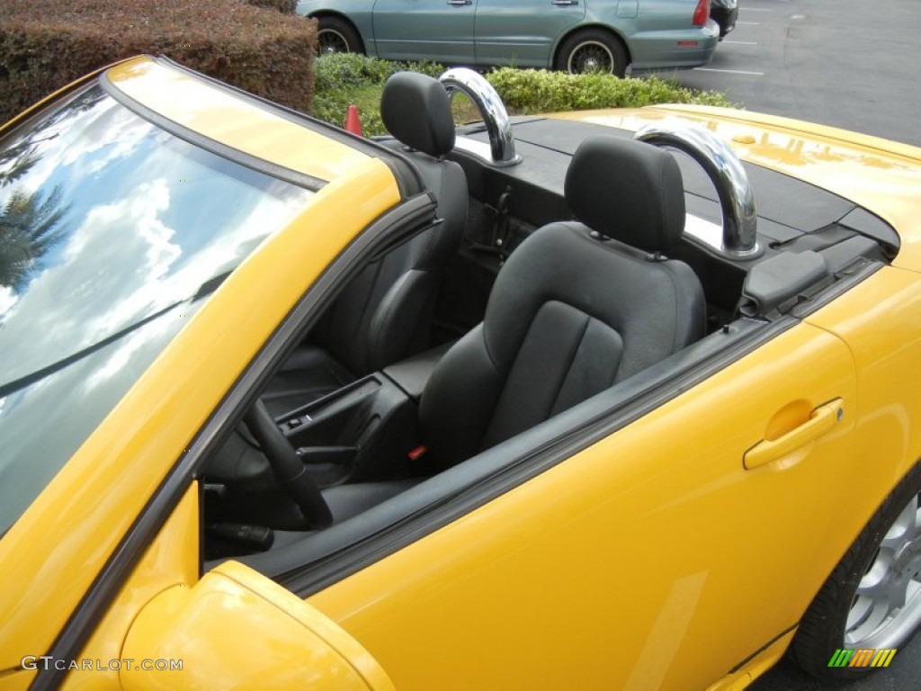 2001 SLK 230 Kompressor Roadster - Sunburst Yellow / Charcoal Black photo #10