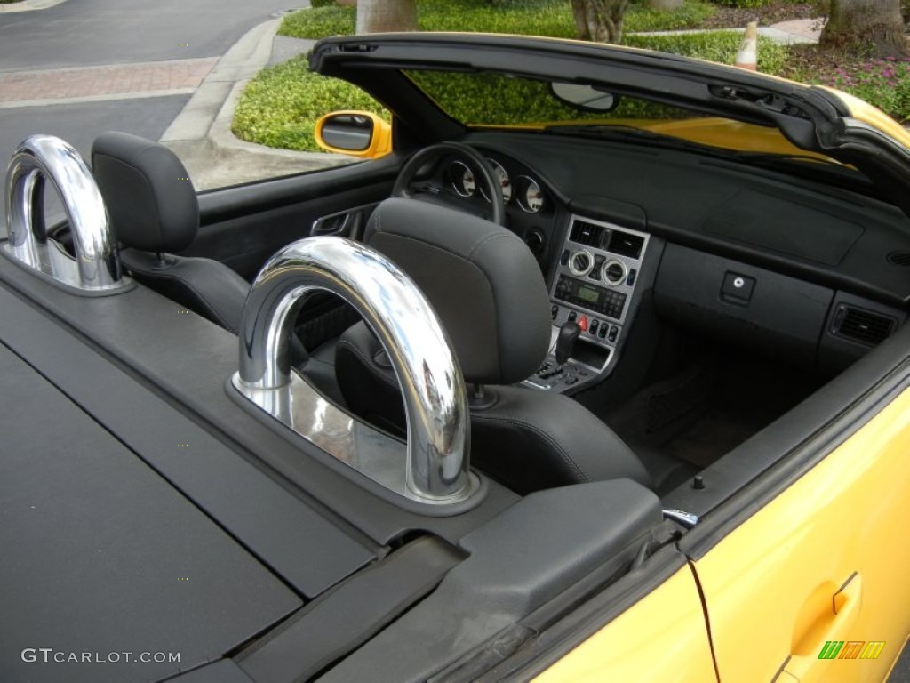 2001 SLK 230 Kompressor Roadster - Sunburst Yellow / Charcoal Black photo #12