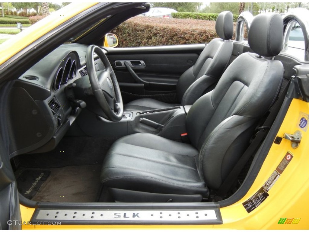 2001 SLK 230 Kompressor Roadster - Sunburst Yellow / Charcoal Black photo #15