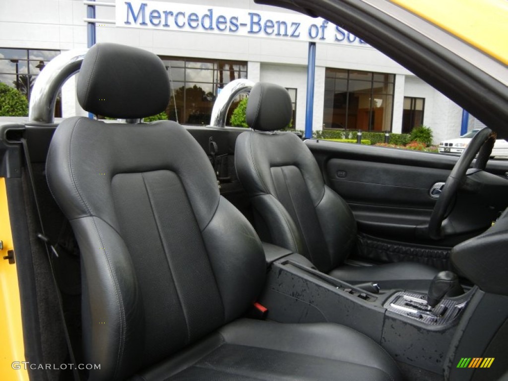 2001 SLK 230 Kompressor Roadster - Sunburst Yellow / Charcoal Black photo #18