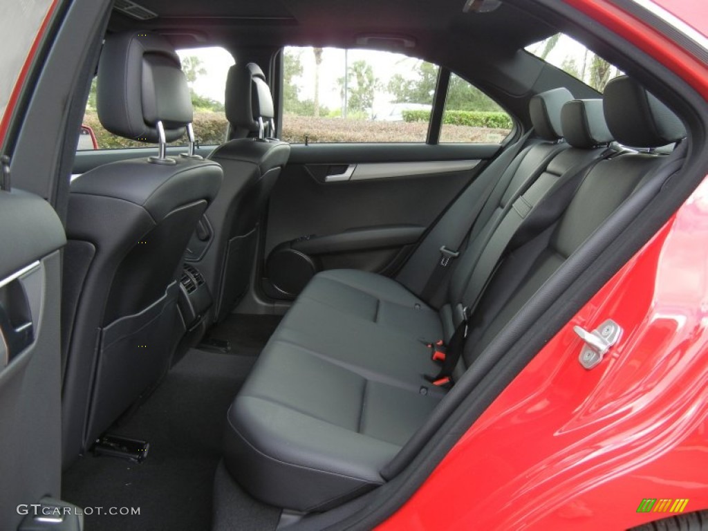 Black Interior 2013 Mercedes-Benz C 250 Sport Photo #71798195