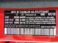 590: Mars Red 2013 Mercedes-Benz C 250 Sport Color Code