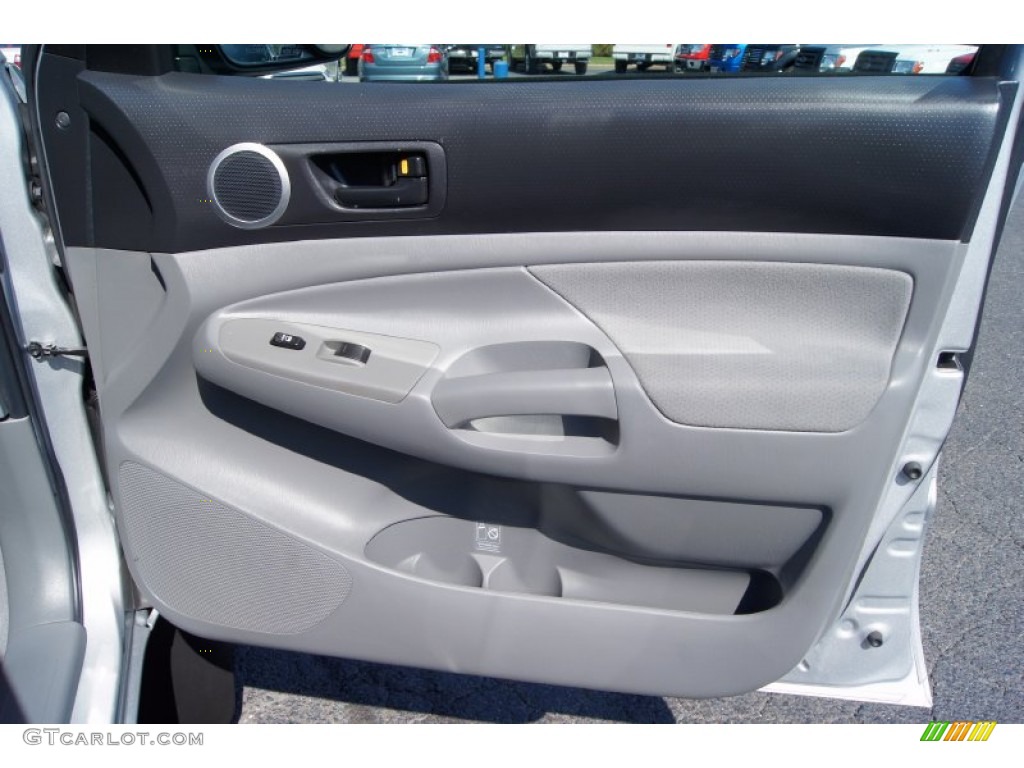 2008 Toyota Tacoma V6 SR5 PreRunner Double Cab Graphite Gray Door Panel Photo #71798634
