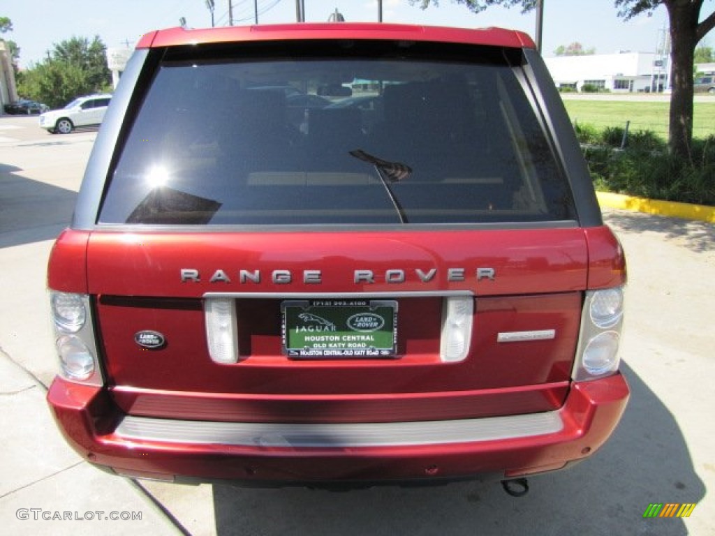 2006 Range Rover Supercharged - Alviston Red Mica / Sand/Jet photo #9