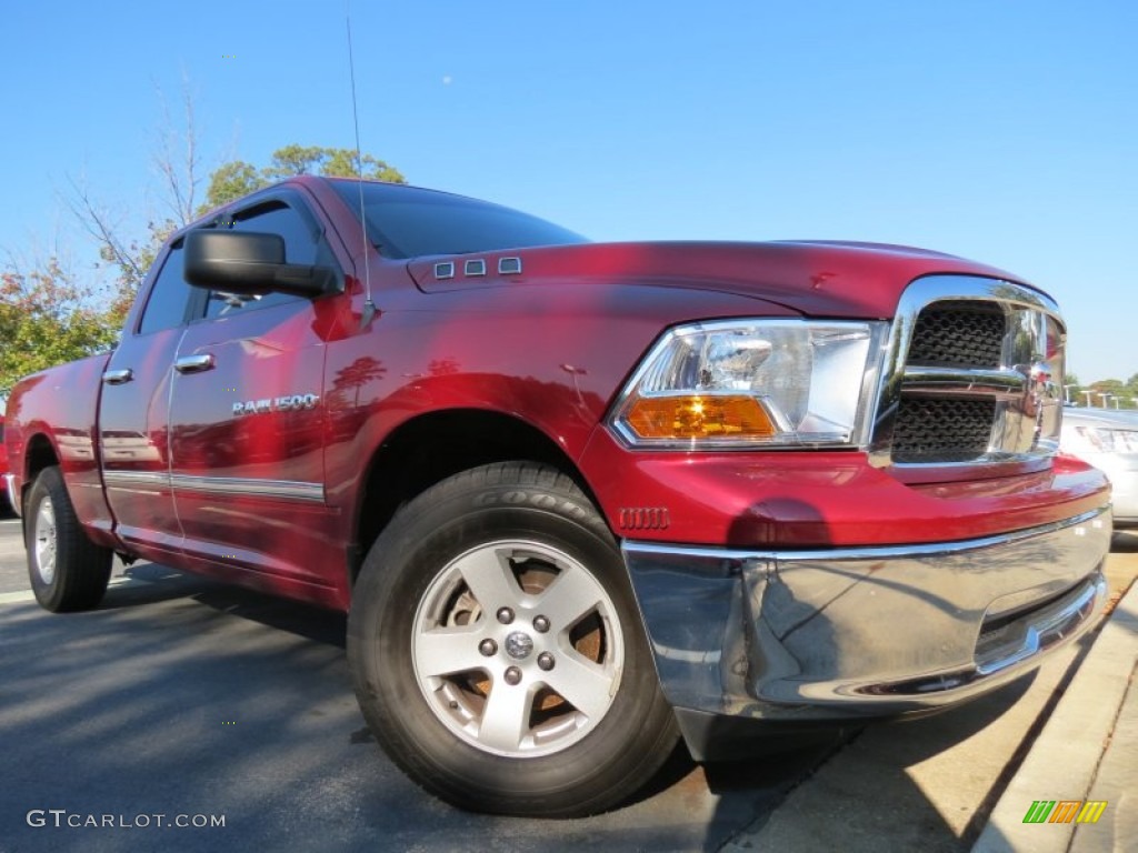 2011 Ram 1500 ST Quad Cab - Deep Cherry Red Crystal Pearl / Dark Slate Gray/Medium Graystone photo #4