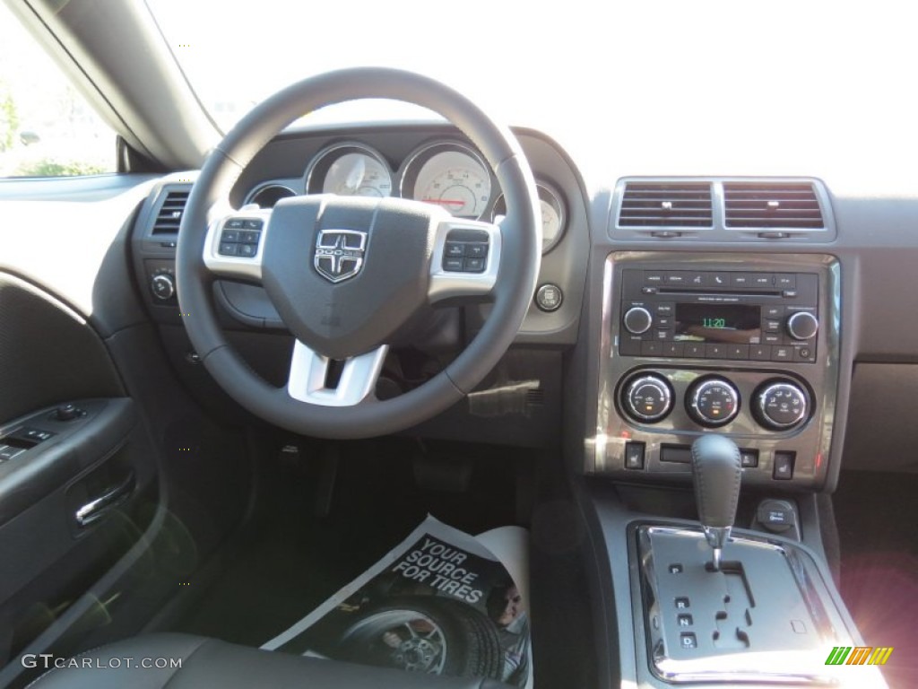 2013 Challenger SXT Plus - Bright White / Dark Slate Gray photo #9