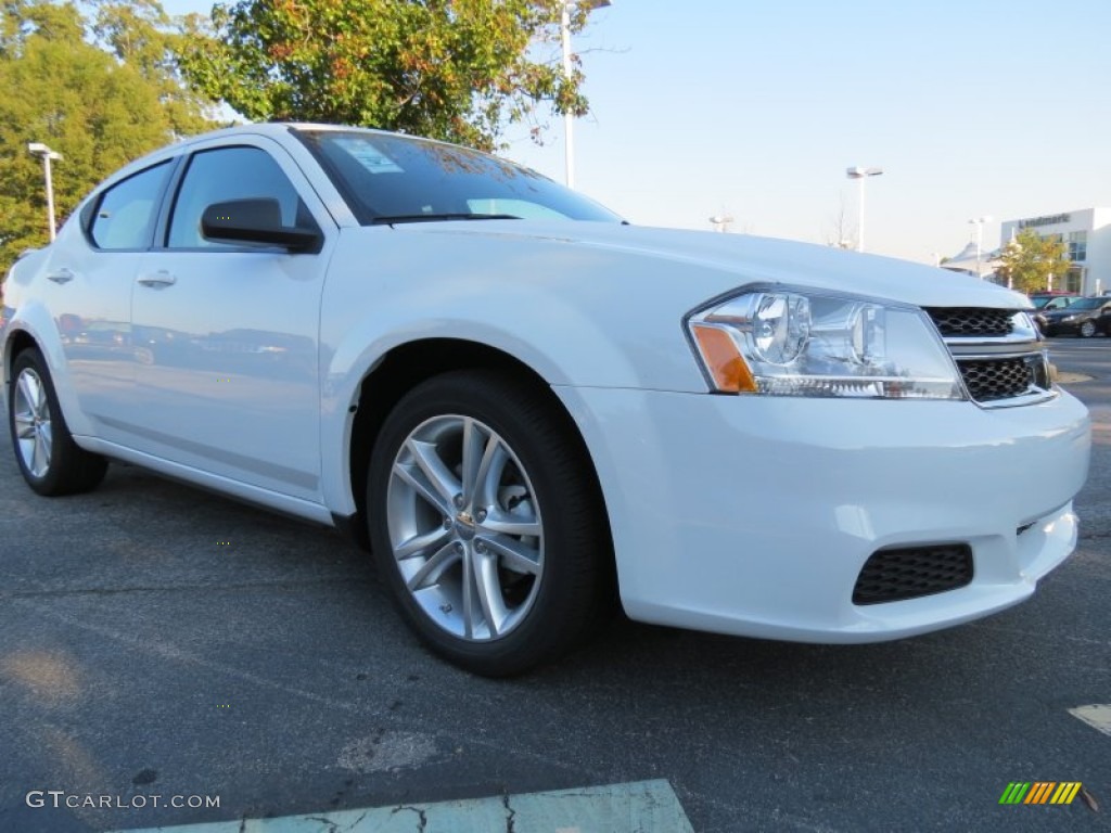 New Bright White 2013 Dodge Avenger SE V6 Exterior Photo #71801655