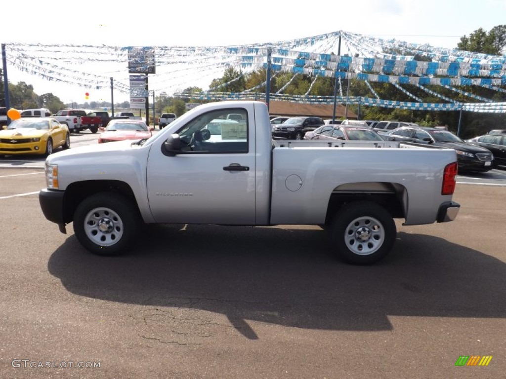 2013 Silverado 1500 Work Truck Regular Cab - Silver Ice Metallic / Dark Titanium photo #2